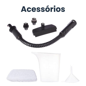 Limpiador a Vapor + 9 Accesorios de Regalo