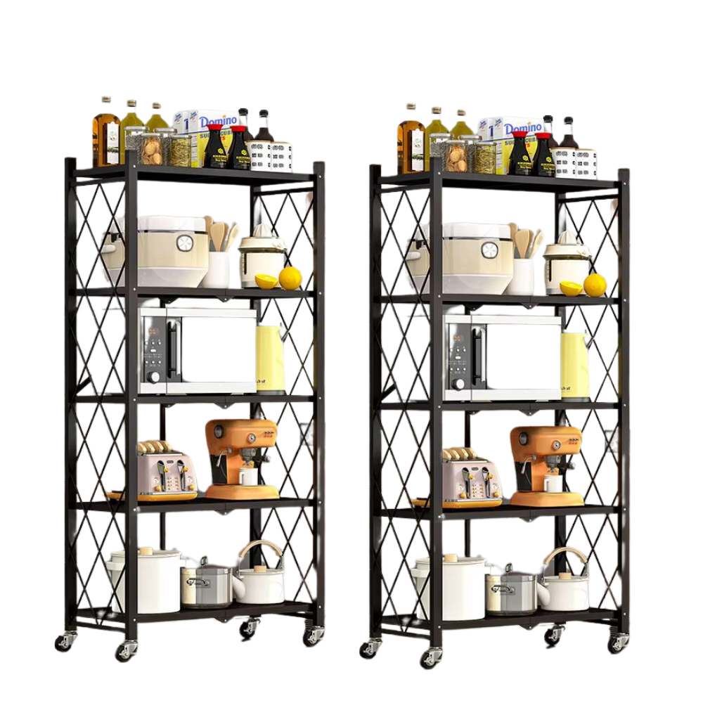 Llévate 2 y Pagá 1  - Estantería Inoxidable Con Pisos Multifuncional Plegable