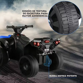 [Llevá 2 y Pagá 1] Auto Eléctrico Infantil TurboKids 4x4 con Luces LED + De Regalo: 2 Cascos de Seguridad